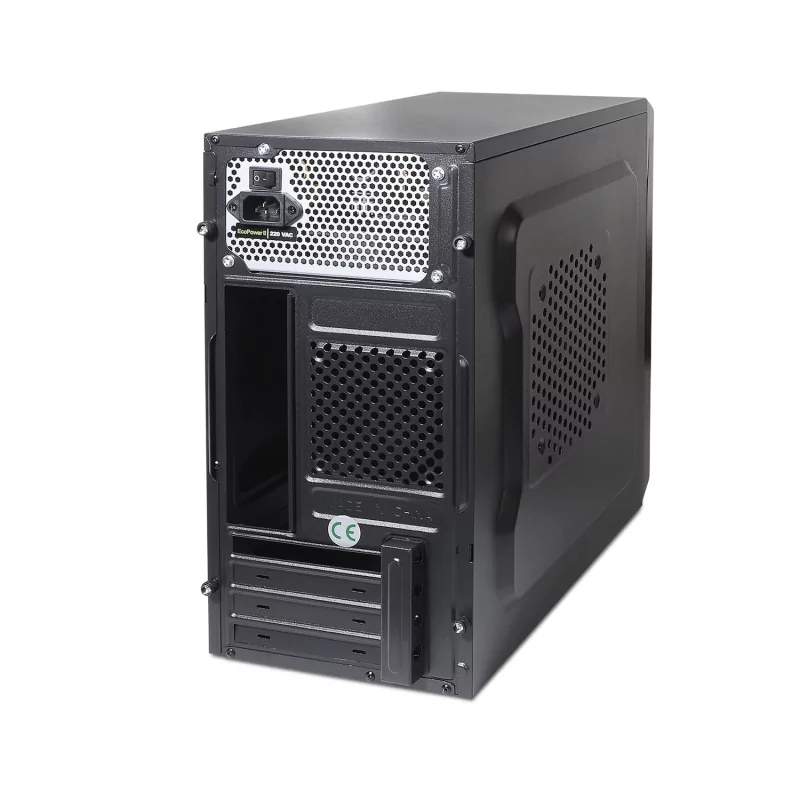 Kontrolsat - TooQ M-ATX Case - 500W - Black - TQC-4735U3C-B