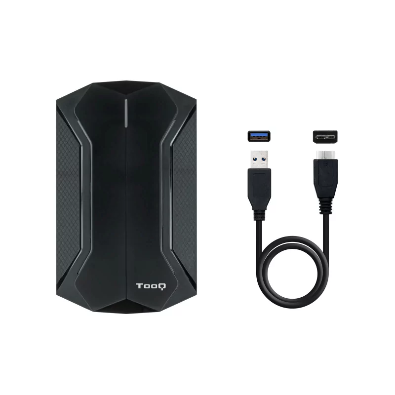 Kontrolsat - TooQ External Box - HDD/SSD - 2.5" - Black - RGB - TQE-2599RGB