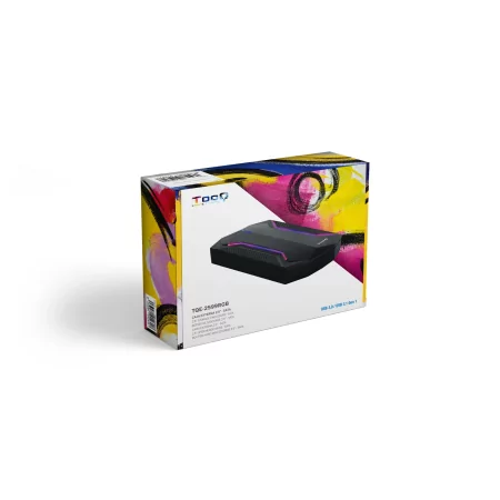 Kontrolsat - TooQ External Box - HDD/SSD - 2.5" - Black - RGB - TQE-2599RGB Kontrolsat - TooQ External Box - HDD/SSD - 2.5" - Black - RGB - TQE-2599RGB