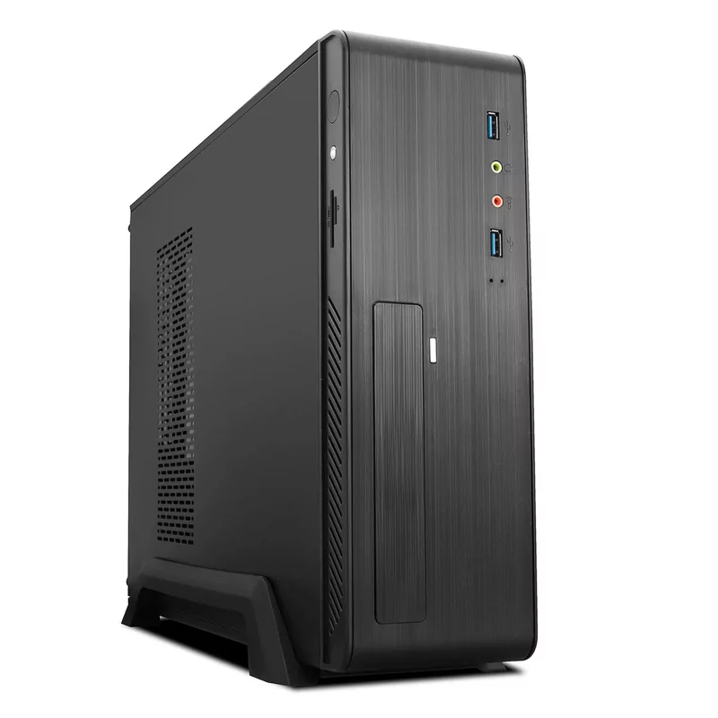 Kontrolsat - TooQ Slim Case - M-ATX - 500W - Black - TQC-3006DU3C