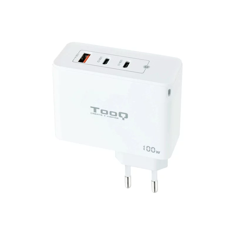 Kontrolsat - TooQ Wall Charger - GaN - 100W - White - TQWC-GANQC2PD100W