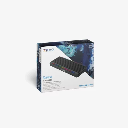 Kontrolsat - TooQ External Box - SSD - RGB - Black - TQE-2222B Kontrolsat - TooQ External Box - SSD - RGB - Black - TQE-2222B