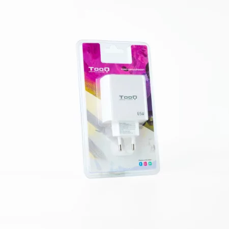Kontrolsat - TooQ Charger - USB-C/PD - 65W - White - TQWC-GANQC2PD65WT