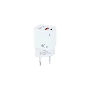 Kontrolsat - Carregador TooQ - USB-C/PD - 30W - Branco - TQWC-GANQCPD30WT