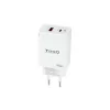 Kontrolsat - Carregador TooQ - USB-C/PD - 45W - Branco - TQWC-GANQCPD45WT