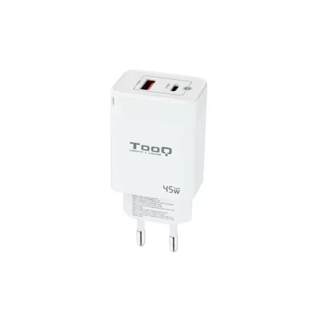 Kontrolsat - Carregador TooQ - USB-C/PD - 45W - Branco - TQWC-GANQCPD45WT