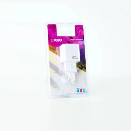 Kontrolsat - TooQ Wall Charger - USB-C/PD + USB-A/QC - 20W - White - TQWC-QCPD20WT