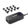 Kontrolsat - TooQ Charger - For Laptop - 90W + 2x USB2.0 - Black - TQLC-90BS02AT