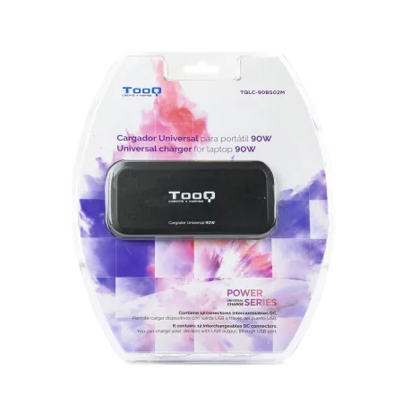 Kontrolsat - Carregador TooQ - P/ Portátil - Universal - 90W - USB 2.0 - TQLC-90BS02M