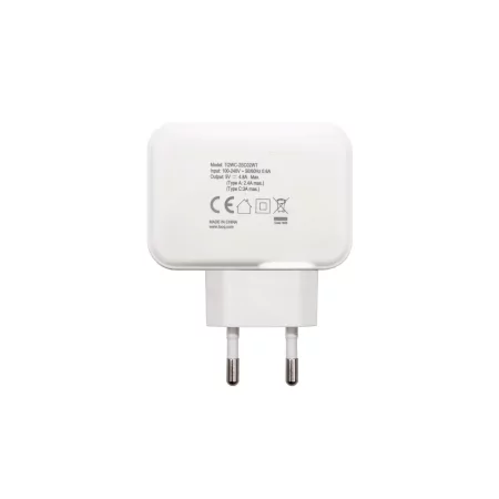 Kontrolsat - TooQ Dual Charger - USB-C - 27W - White - TQWC-2SC02WT