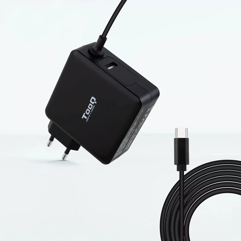 Kontrolsat - TooQ USB-C Charger - Black - TQLC-USBC90PD