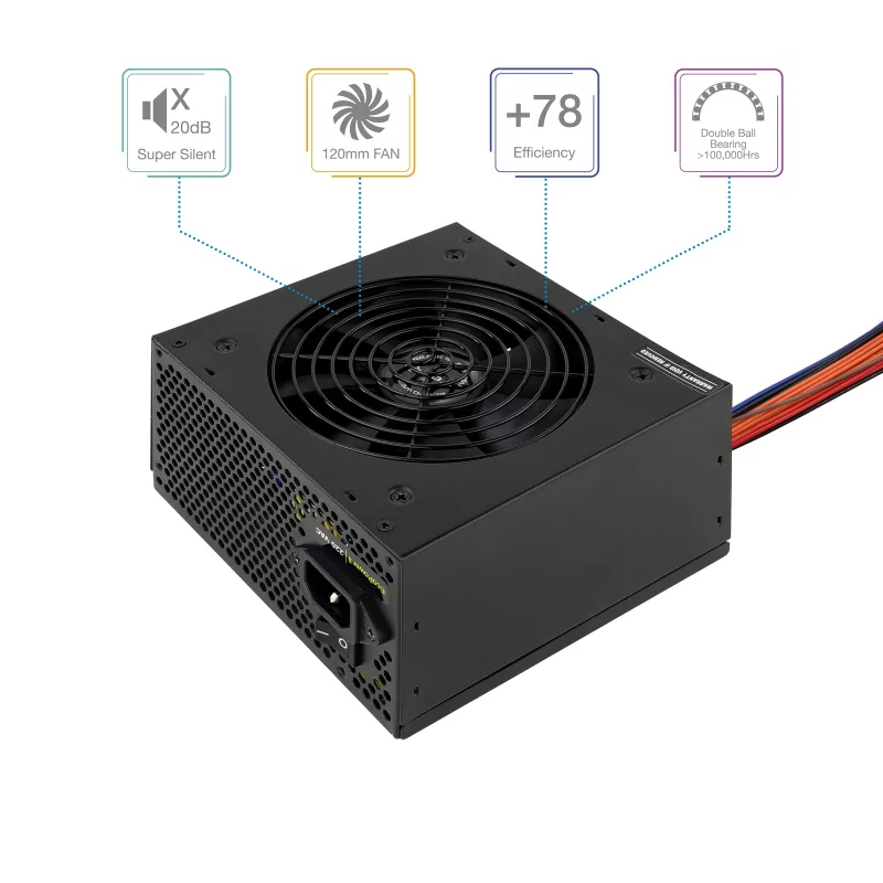 Kontrolsat - TooQ Power Supply - Ecopower II - ATX 550W - TQEP-550SP