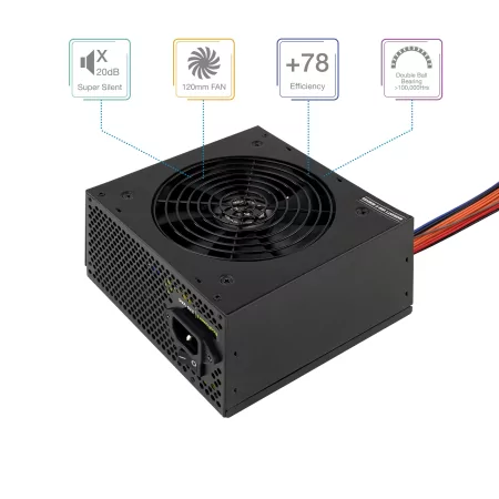 Kontrolsat - Fonte de Alimentação TooQ - Ecopower II - ATX 550W - TQEP-550SP