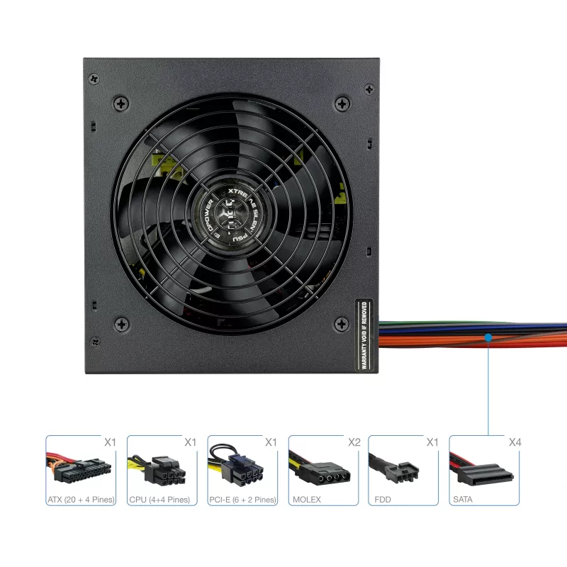 Kontrolsat - TooQ Power Supply - Ecopower II - ATX 550W - TQEP-550SP