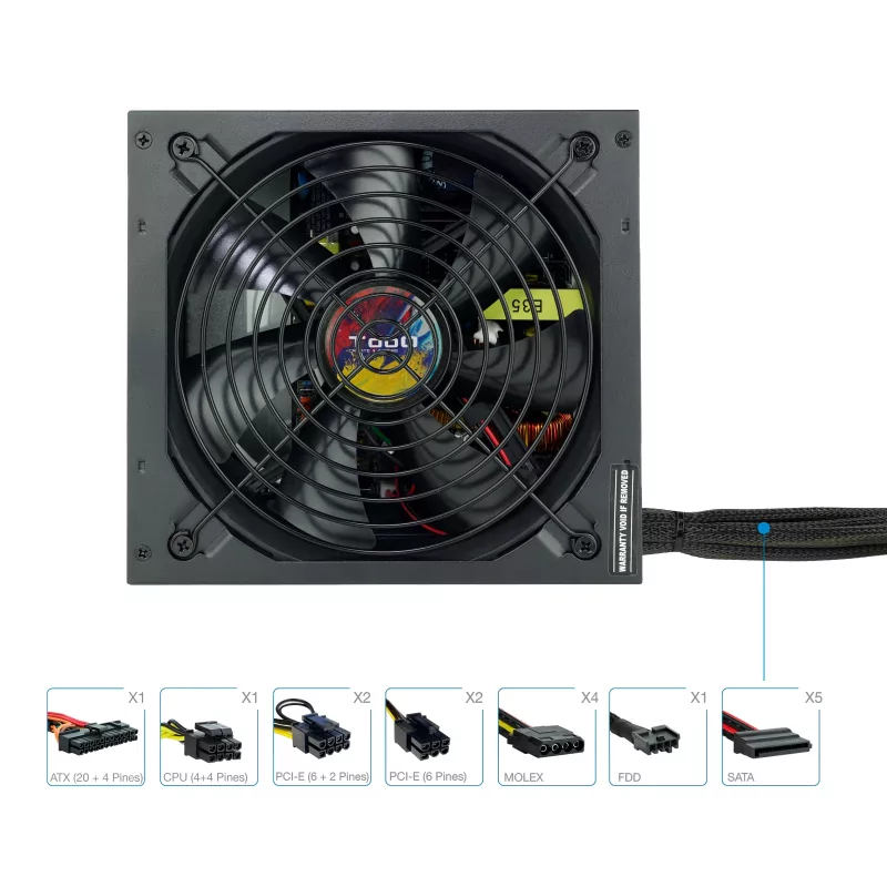 Kontrolsat - TooQ Power Supply - ATX 750W - TQAPOLO-750SP