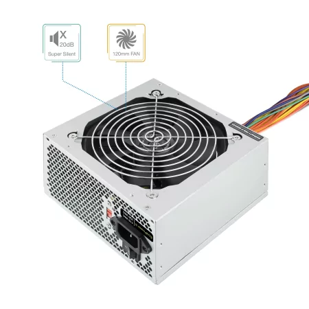 Kontrolsat - Fonte de Alimentação TooQ - Ecopower II - ATX 500W - TQEP-500S-INT Kontrolsat - Fonte de Alimentação TooQ - Ecopower II - ATX 500W - TQEP-500S-INT