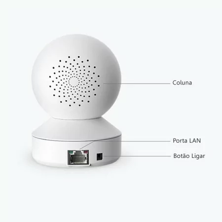 Câmara Reolink E1 Home Security - Rotativa 355º RJ45 Wi-Fi - HD