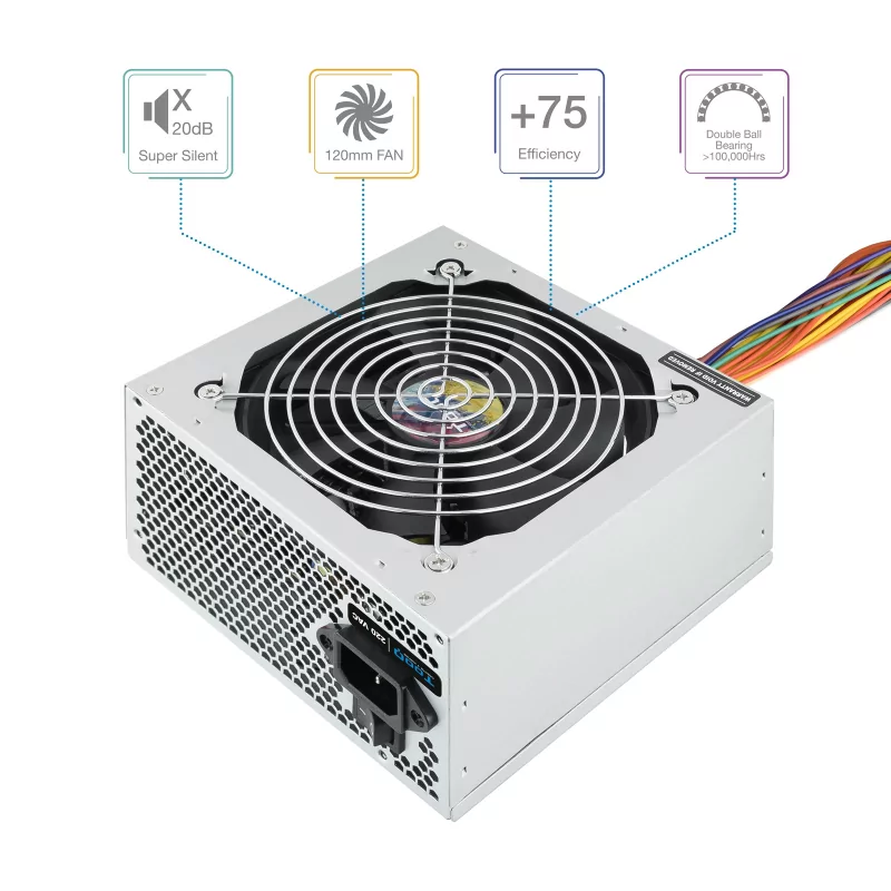 Kontrolsat - Fonte de Alimentação TooQ - ATX 500W - TQAPOLO-500SP