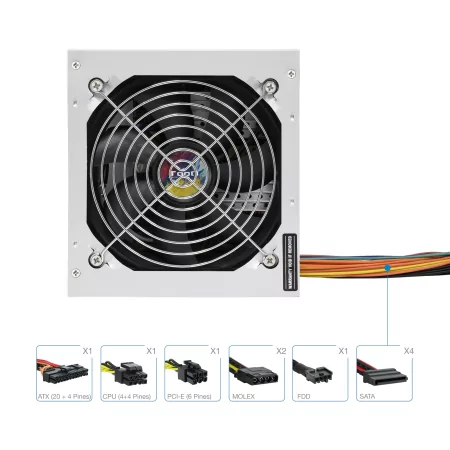 Kontrolsat - TooQ Power Supply - ATX 500W - TQAPOLO-500SP
