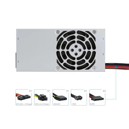 Kontrolsat - TooQ Power Supply - Ecopower II - TFX 500W - TQEP-TFX500S-O