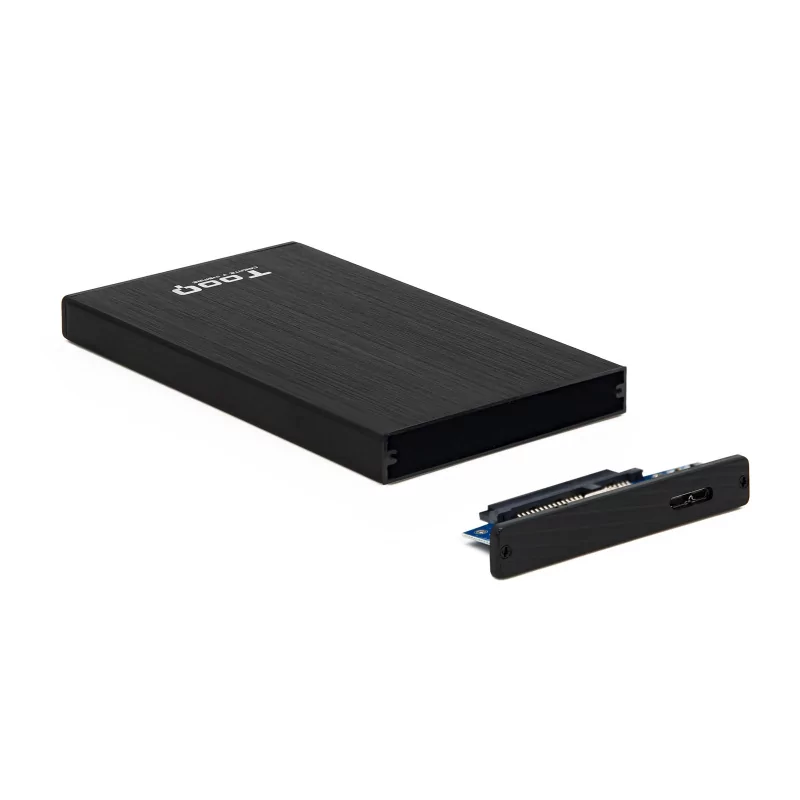 Kontrolsat - TooQ External Box - For HDD/SSD Disks - 2.5" - Black - TQE-2527B