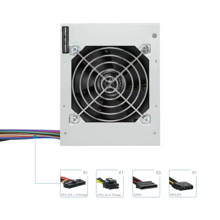 Kontrolsat - TooQ Power Supply - Ecopower II - SFX 500W - TQEP-500S-SFX