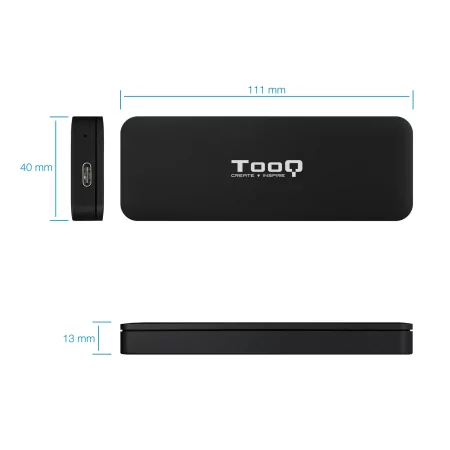 Kontrolsat - Caixa Externa TooQ - P/ SSD M.2 NVMe PCIe - TQE-2280B Kontrolsat - Caixa Externa TooQ - P/ SSD M.2 NVMe PCIe - TQE-2280B