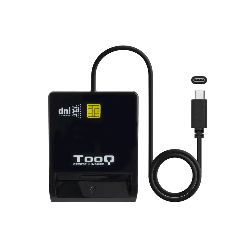 Kontrolsat - TooQ Card Reader - DNIe SIM DNIe SIM USB-C - Black - TQR-211B