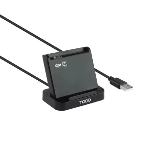 Kontrolsat - TooQ Card Reader - DNIe VISION USB 2.0 - Black - TQR-220B