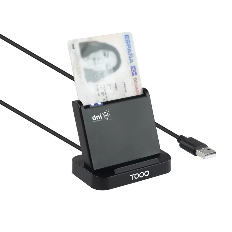 Kontrolsat - TooQ Card Reader - DNIe VISION USB 2.0 - Black - TQR-220B