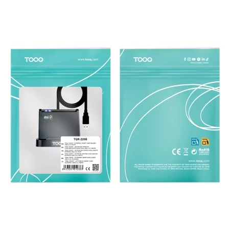 Kontrolsat - TooQ Card Reader - DNIe VISION USB 2.0 - Black - TQR-220B