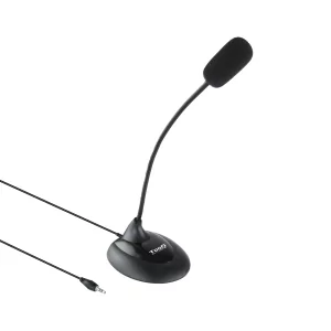 Kontrolsat - Microfone TooQ - Flexível - 3,5mm Jack - Preto - TQMM-213