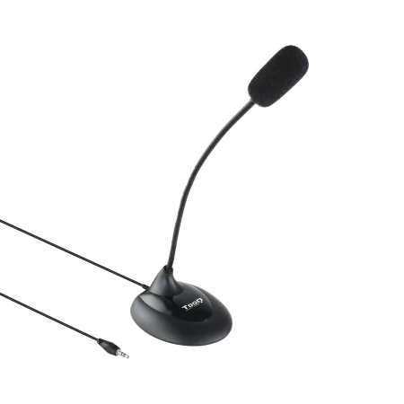 Kontrolsat - Microfone TooQ - Flexível - 3,5mm Jack - Preto - TQMM-213
