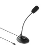 Microfone TooQ - Flexível - 3,5mm Jack - Preto - TQMM-213