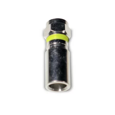 Amiko F RG6 Compression Connector - 115dB High Shielding, Silver