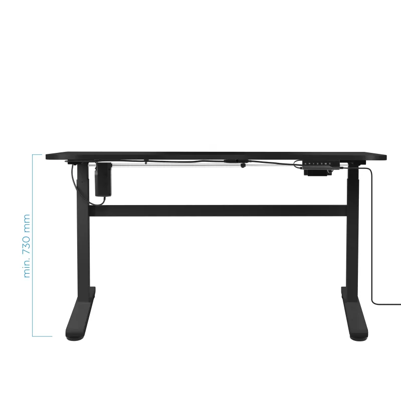 Kontrolsat - TooQ Adjustable Electric Desk - Black - ATLAS - TQESSD01-BK