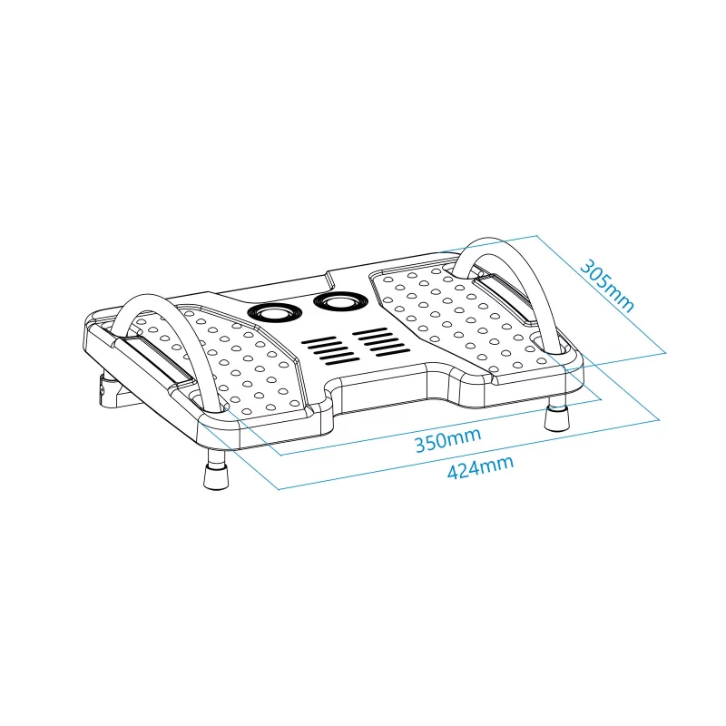 Kontrolsat - TooQ Footrest - Adjustable - Gray - TQFR0601-G