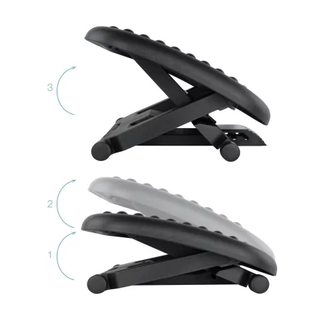 Kontrolsat - Apoio de Pés TooQ - Ajustável - Preto - TQFR0603-B Kontrolsat - Apoio de Pés TooQ - Ajustável - Preto - TQFR0603-B