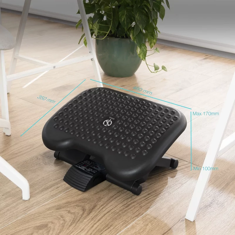 Kontrolsat - TooQ Footrest - Adjustable - Black - TQFR0603-B