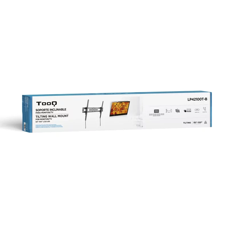 Kontrolsat - TooQ Wall Mount - For Screens - 60" / 100" - Black - LP42100T-B