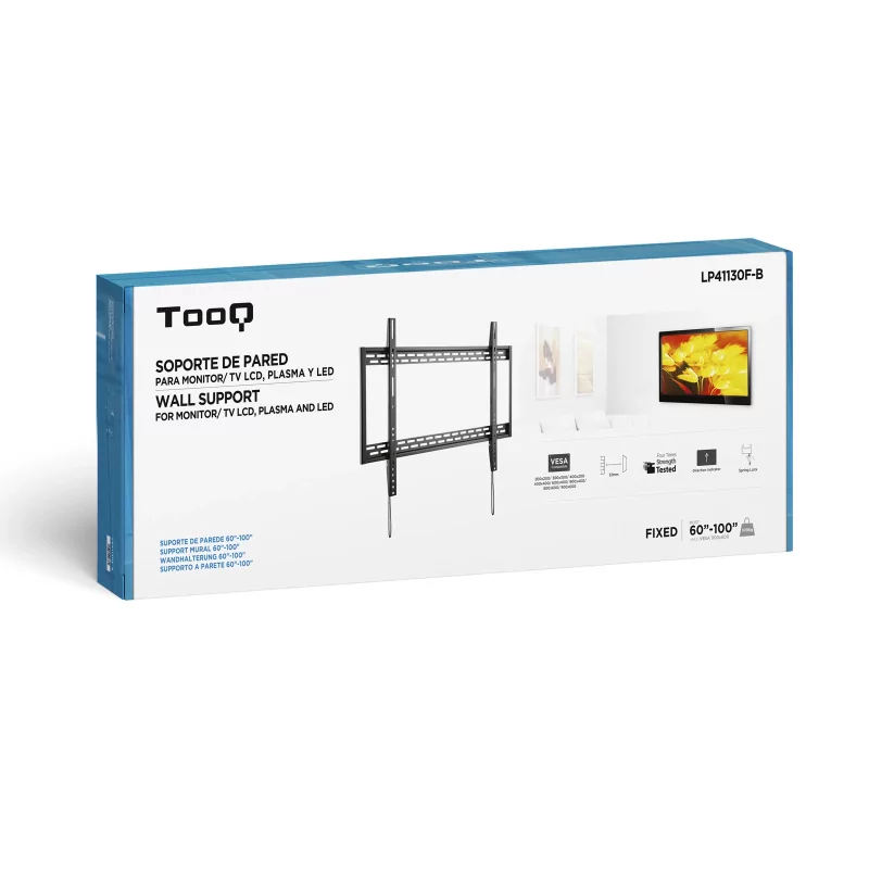 Kontrolsat - Suporte de Parede TooQ - P/ Ecrãs - 60" / 100" - Preto - LP41130F-B