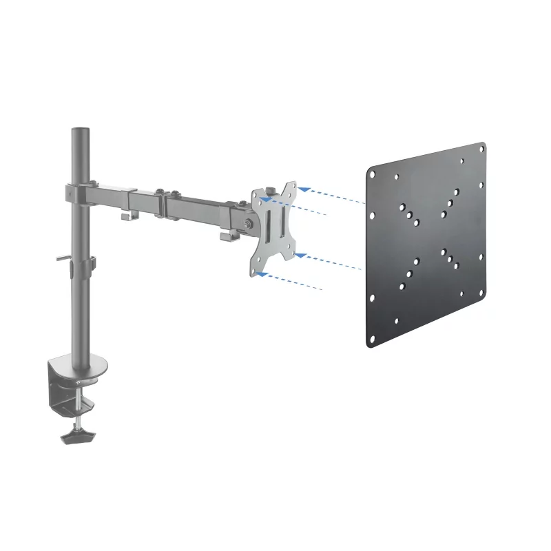 Kontrolsat - TooQ Wall Mount Adapter - 23" / 42" - Black - VMA0200-B