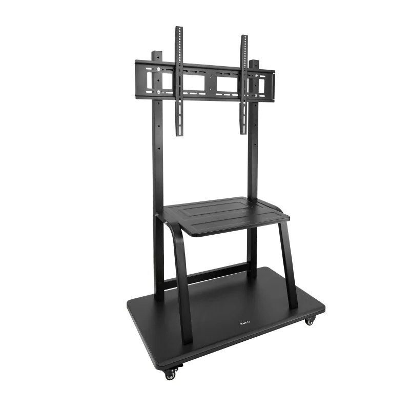 Kontrolsat - TooQ Floor Stand - W/ Wheels - For Screens - 37" / 50" - Black - FS20101M-B Kontrolsat - TooQ Floor Stand - W/ Wheels - For Screens - 37" / 50" - Black - FS20101M-B