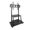 Soporte de Chão TooQ - C/ Rodas - P/ Pantallas - 37" / 50" - Negro - FS20101M-B