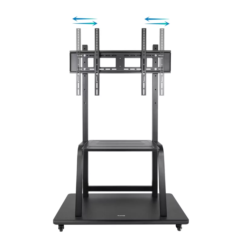 Kontrolsat - TooQ Floor Stand - W/ Wheels - For Screens - 37" / 50" - Black - FS20101M-B