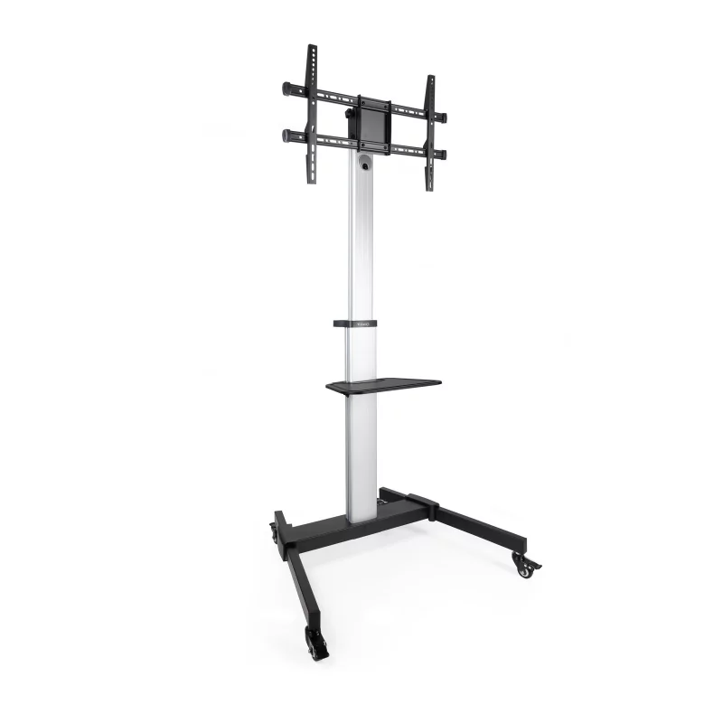 Kontrolsat - TooQ Floor Stand - W/ Wheels - For Screens - 37" / 86" - Aluminum - FS1886M-B