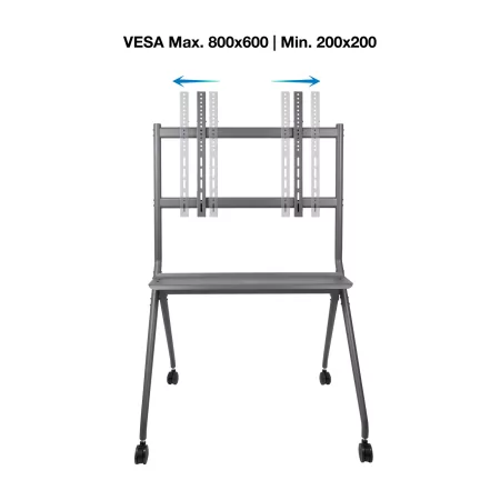 Kontrolsat - Soporte de suelo TooQ - Con ruedas - Para pantallas - 50" / 86" - Gris - FS20205M-B Kontrolsat - Soporte de suelo TooQ - Con ruedas - Para pantallas - 50" / 86" - Gris - FS20205M-B