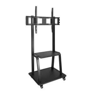 Kontrolsat - TooQ Floor Stand - W/ Wheels - For Screens - 37" / 100" - Black - FS20100M-B