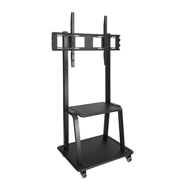 Kontrolsat - Suporte de Chão TooQ - C/ Rodas - P/ Ecrãs - 37" / 100" - Preto - FS20100M-B Kontrolsat - Suporte de Chão TooQ - C/ Rodas - P/ Ecrãs - 37" / 100" - Preto - FS20100M-B