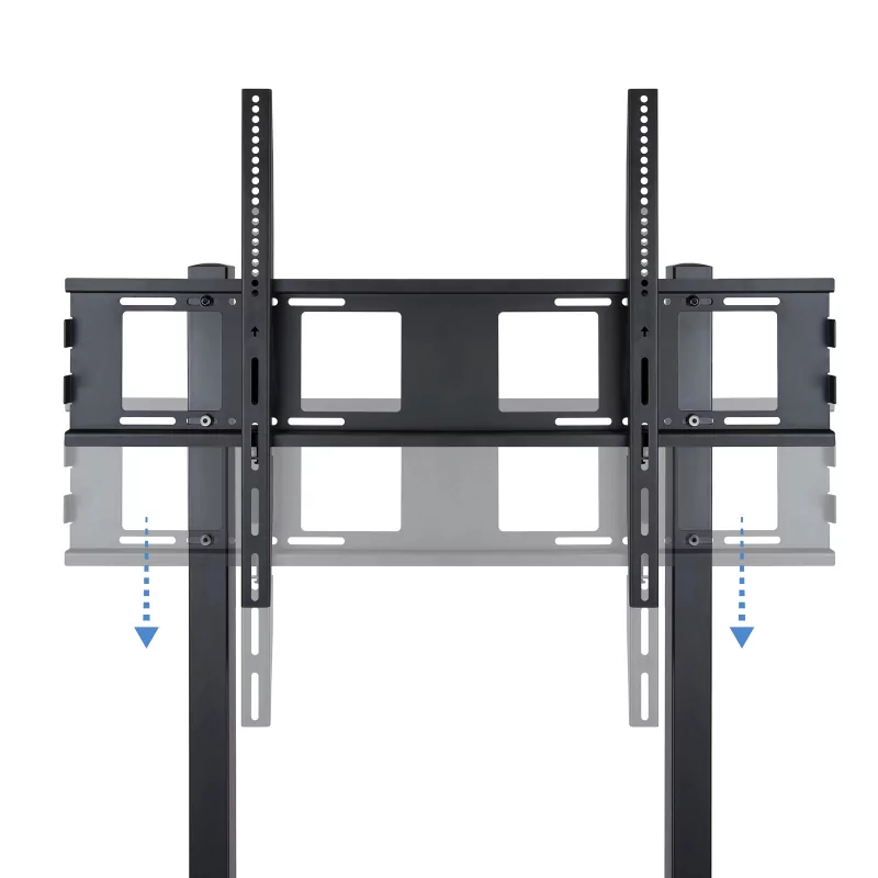 Kontrolsat - TooQ Floor Stand - W/ Wheels - For Screens - 37" / 100" - Black - FS20100M-B